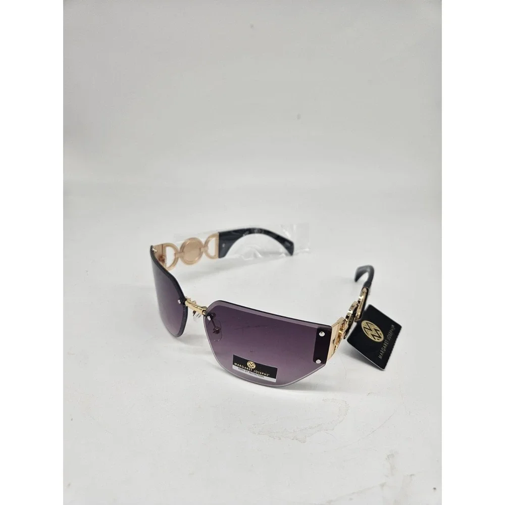 New Womens Margaret Josephs Sunglasses Gold Detail Frame